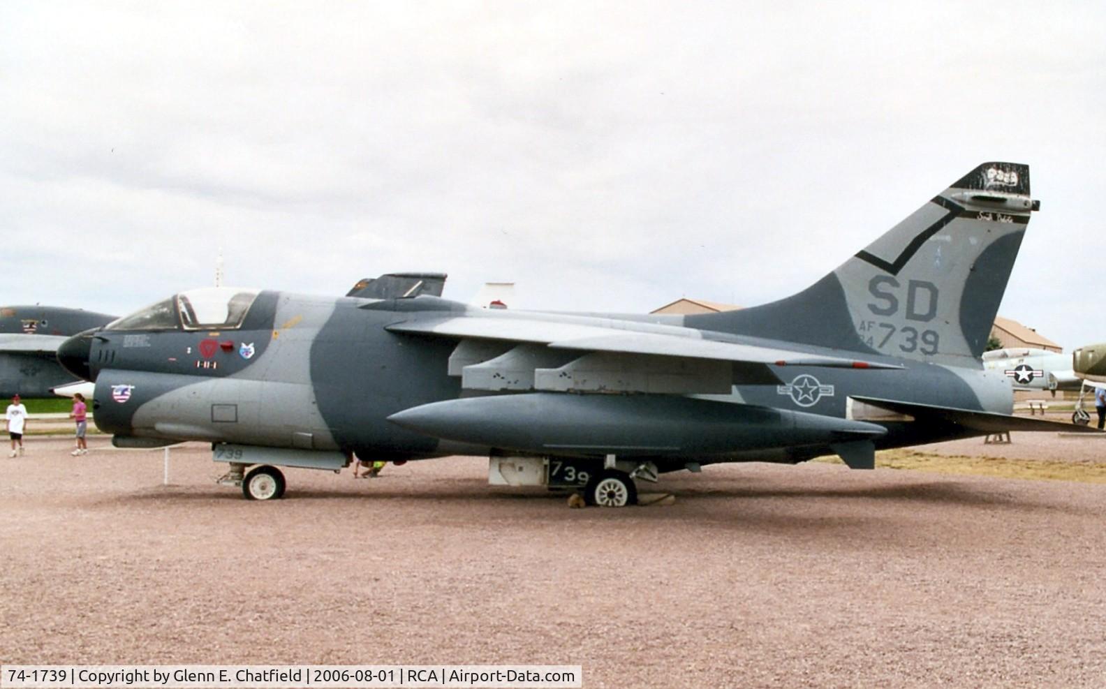 74-1739, 1974 LTV A-7D Corsair II C/N D-414, A-7D at South Dakota Air & Space Museum