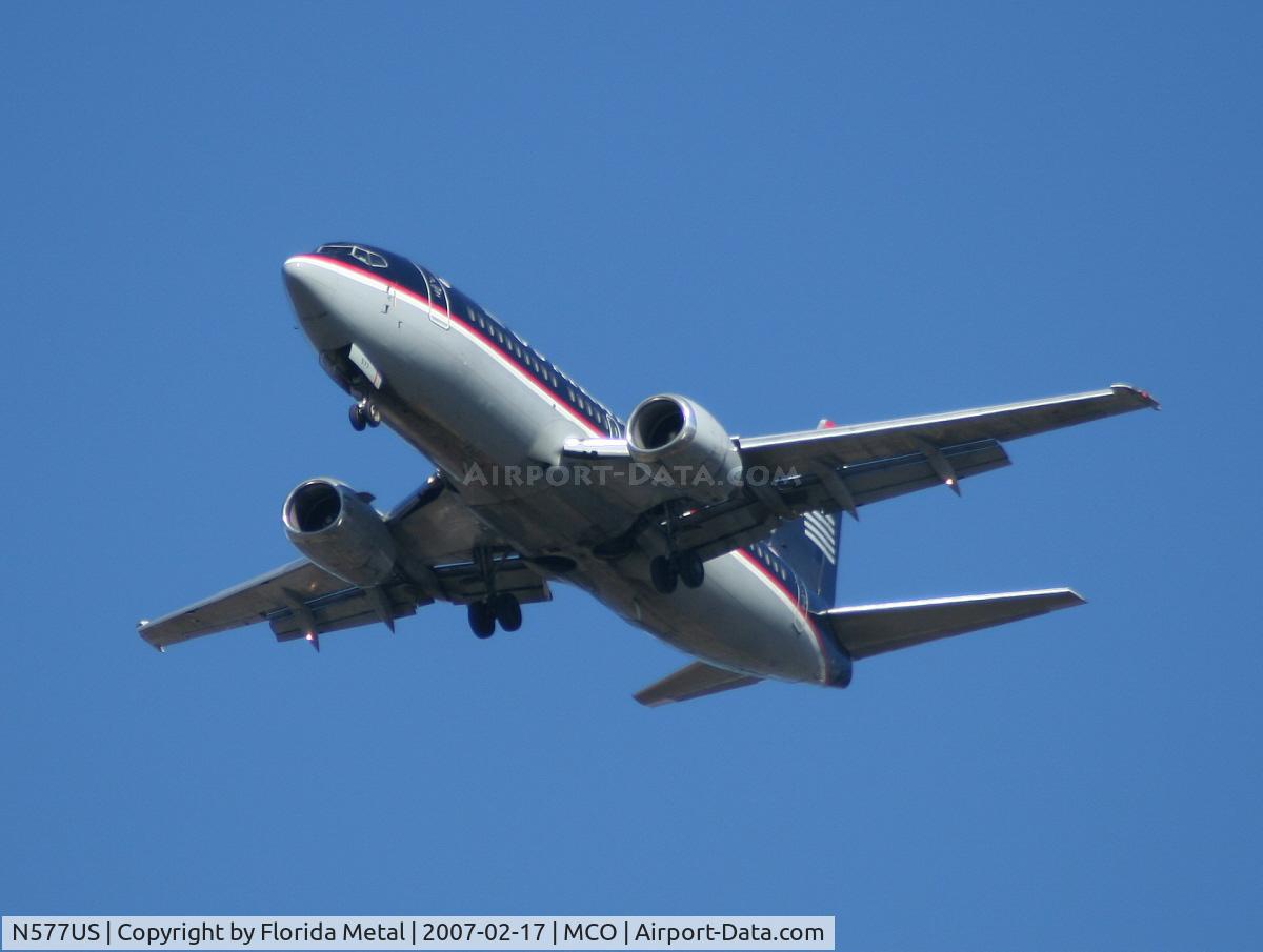 N577US, 1988 Boeing 737-301 C/N 23742, US Airways