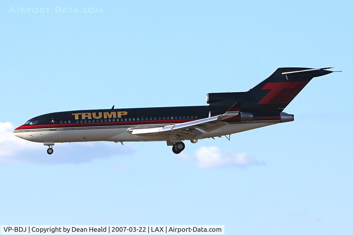 VP-BDJ, 1968 Boeing 727-23 C/N 20046, Donald Trump's 727 VP-BDJ from Augusta Regional At Bush Field (KAGS) on short-final to RWY 25R.