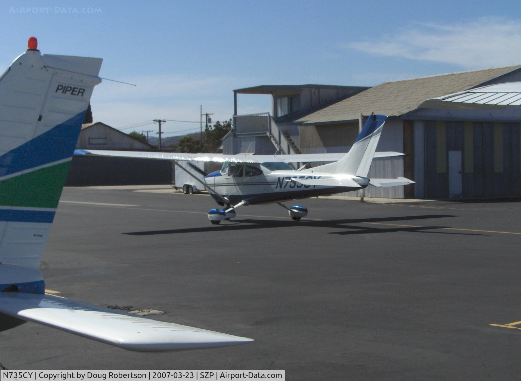 N735CY, 1976 Cessna 182Q Skylane C/N 18265330, 1976 Cessna 182Q SKYLANE, Continental O-470-S 230 Hp, taxi