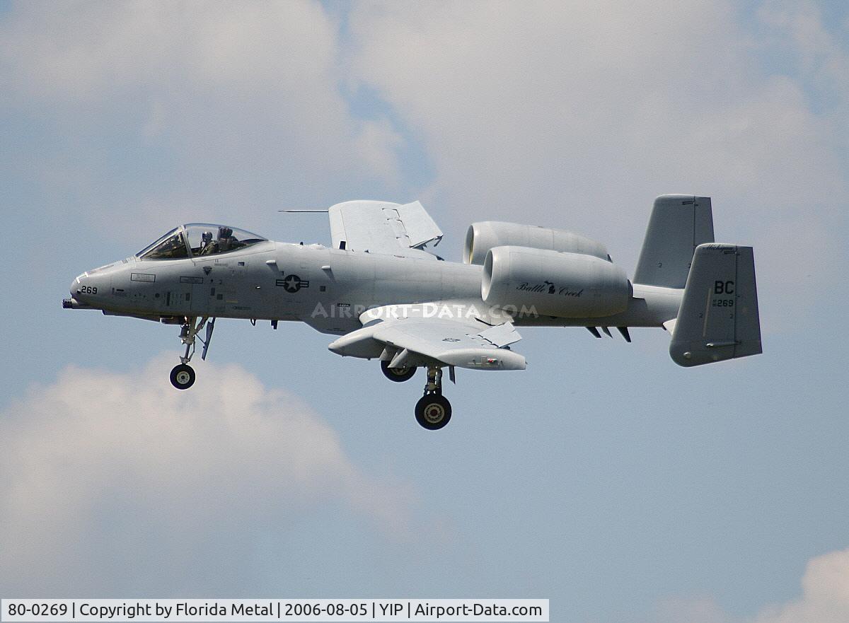 80-0269, 1980 Fairchild Republic A-10A Thunderbolt II C/N A10-0619, A-10