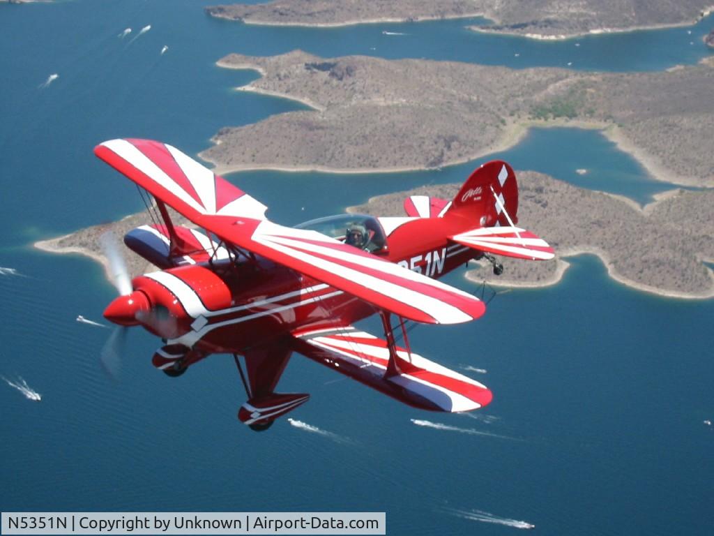 N5351N, Christen Pitts S-2B Special C/N 5064, Over Lake Pleasant
