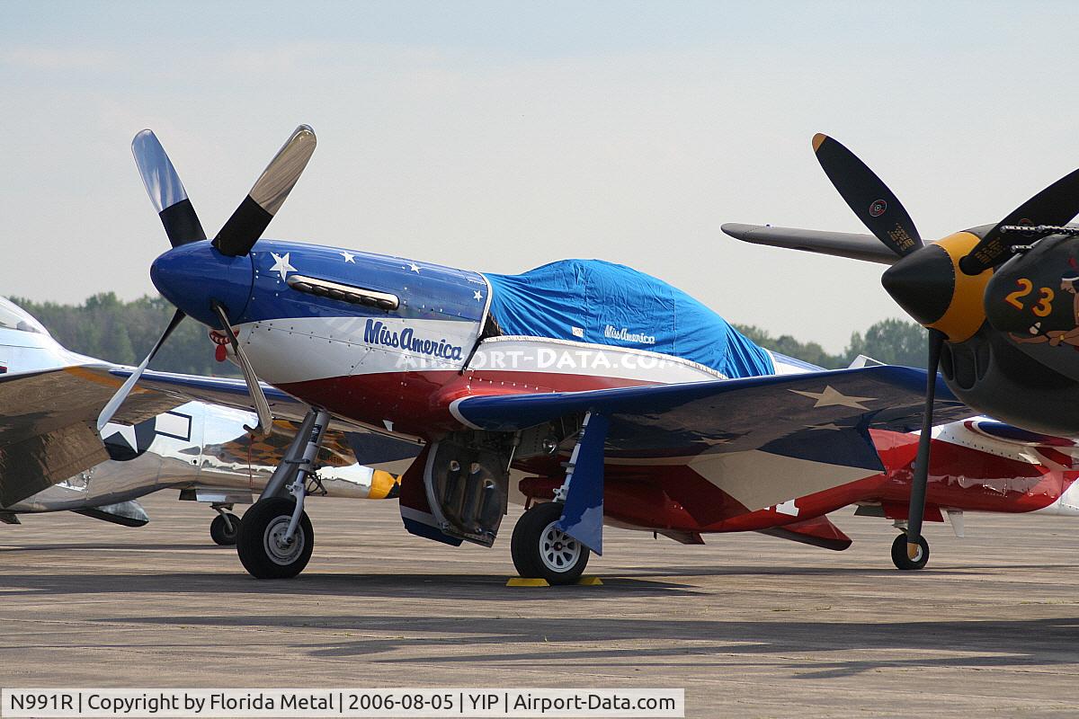 N991R, 1993 North American P-51D Mustang C/N 122-41076, Miss America