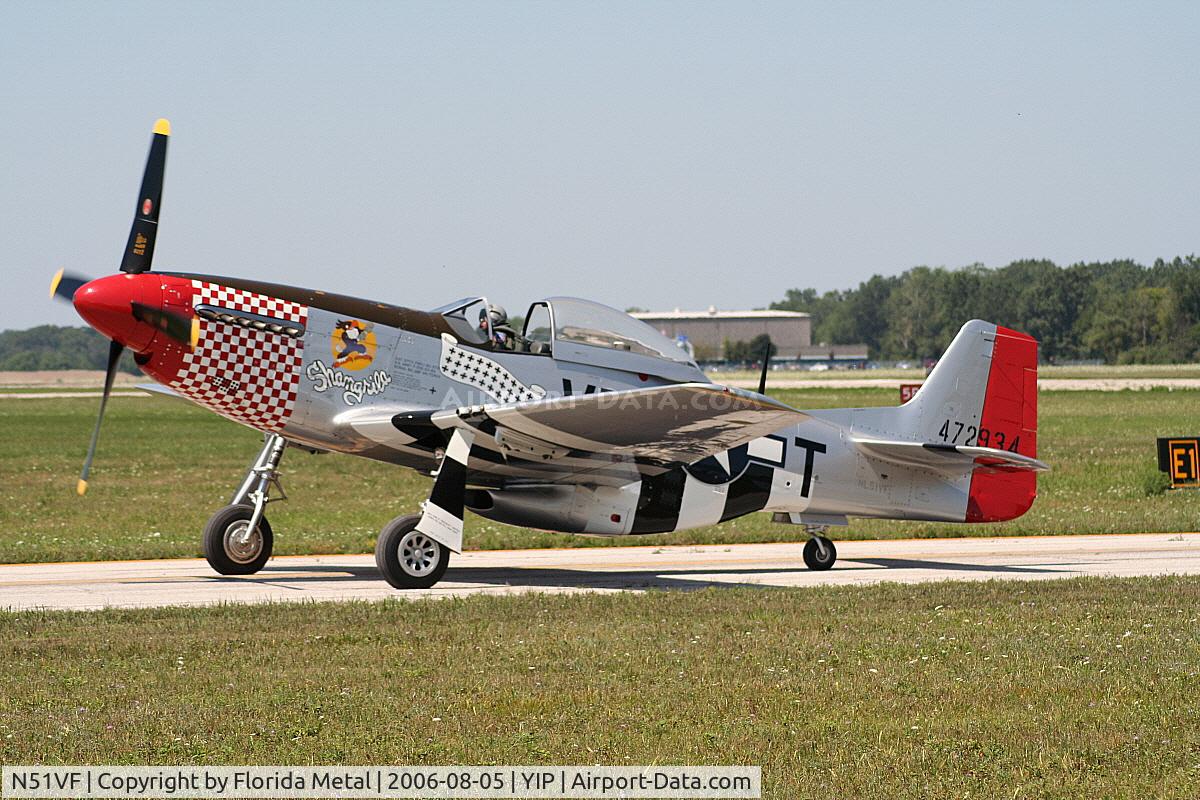 N51VF, 1945 North American F-51D Mustang C/N 45-11553, P-51D