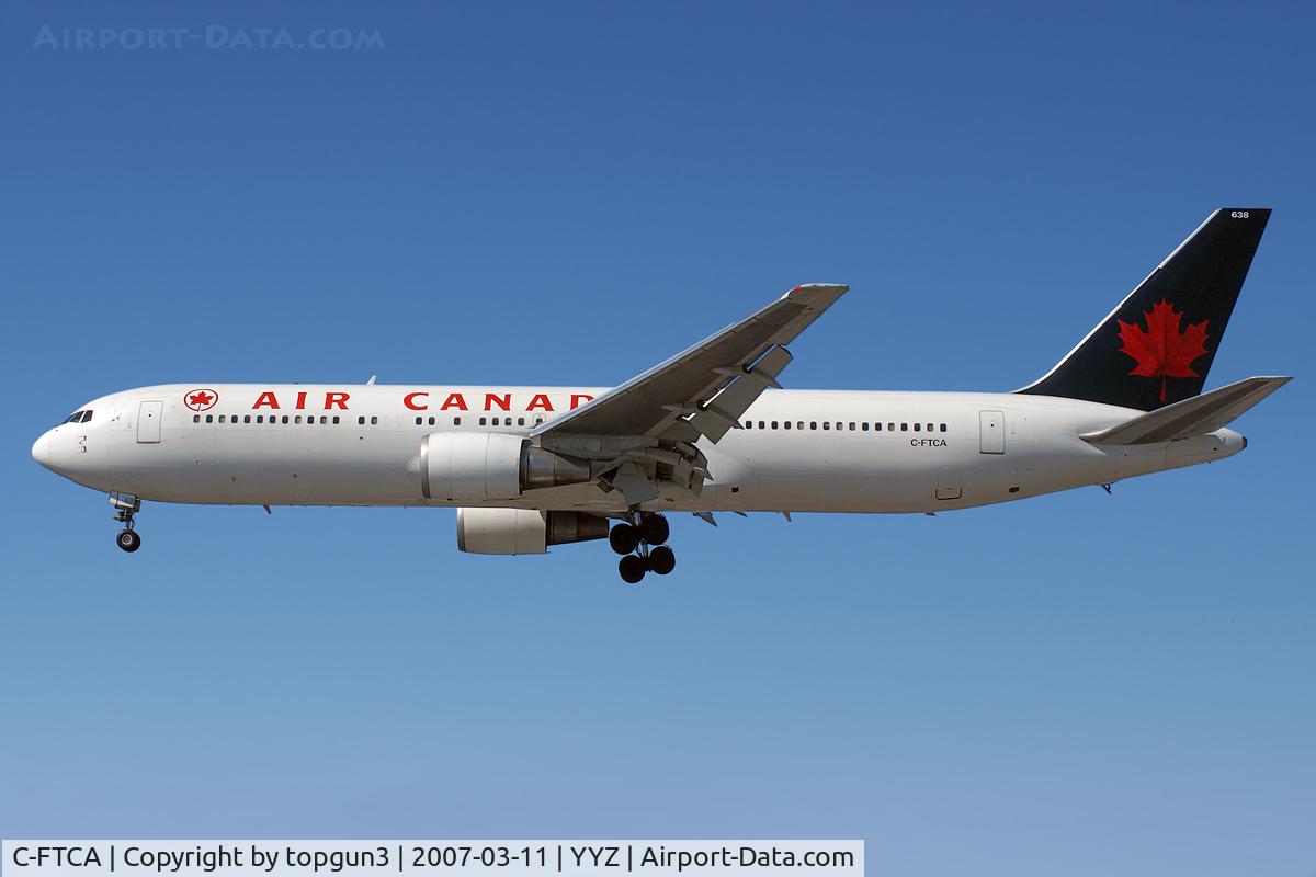 C-FTCA, 1989 Boeing 767-375/ER C/N 24307, Short final for RWY23.
