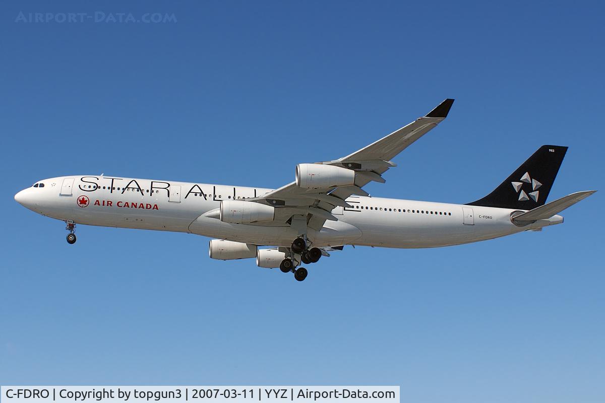 C-FDRO, 1994 Airbus A340-312 C/N 048, Short final for RWY23.