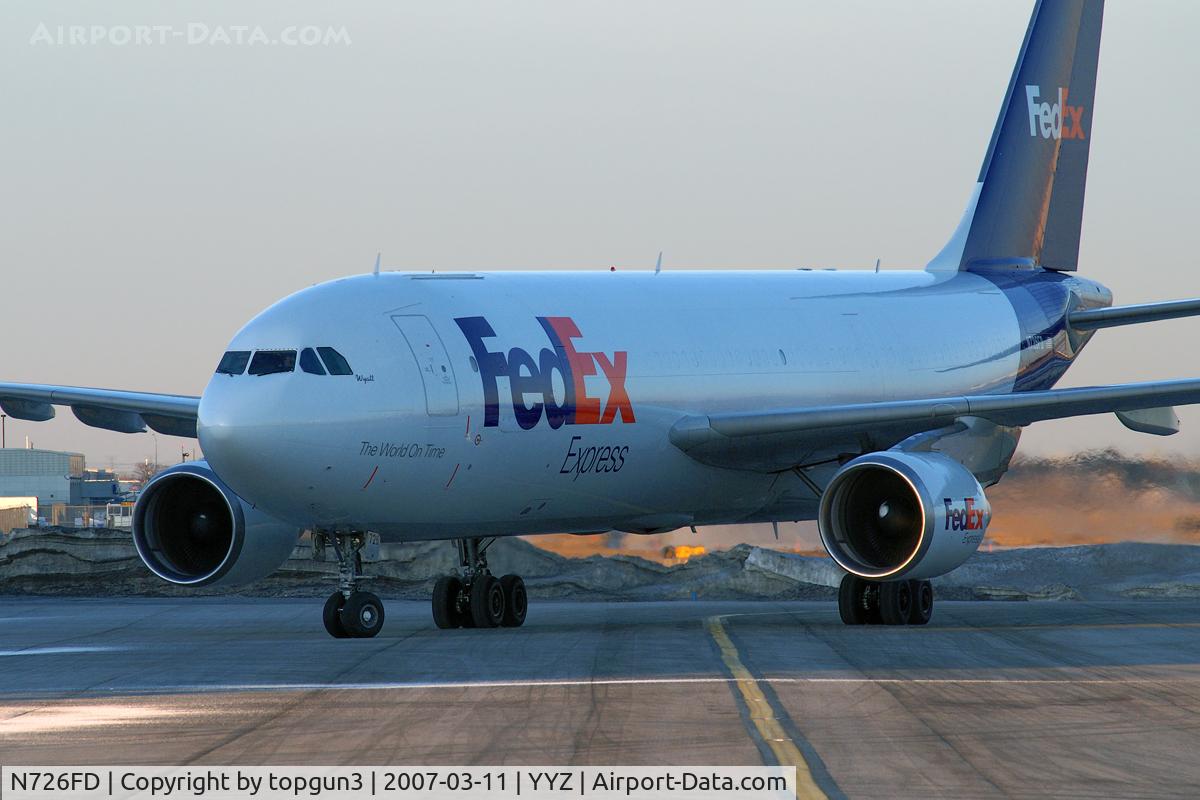N726FD, 1990 Airbus A300B4-622R C/N 575, FedEx Ramp.