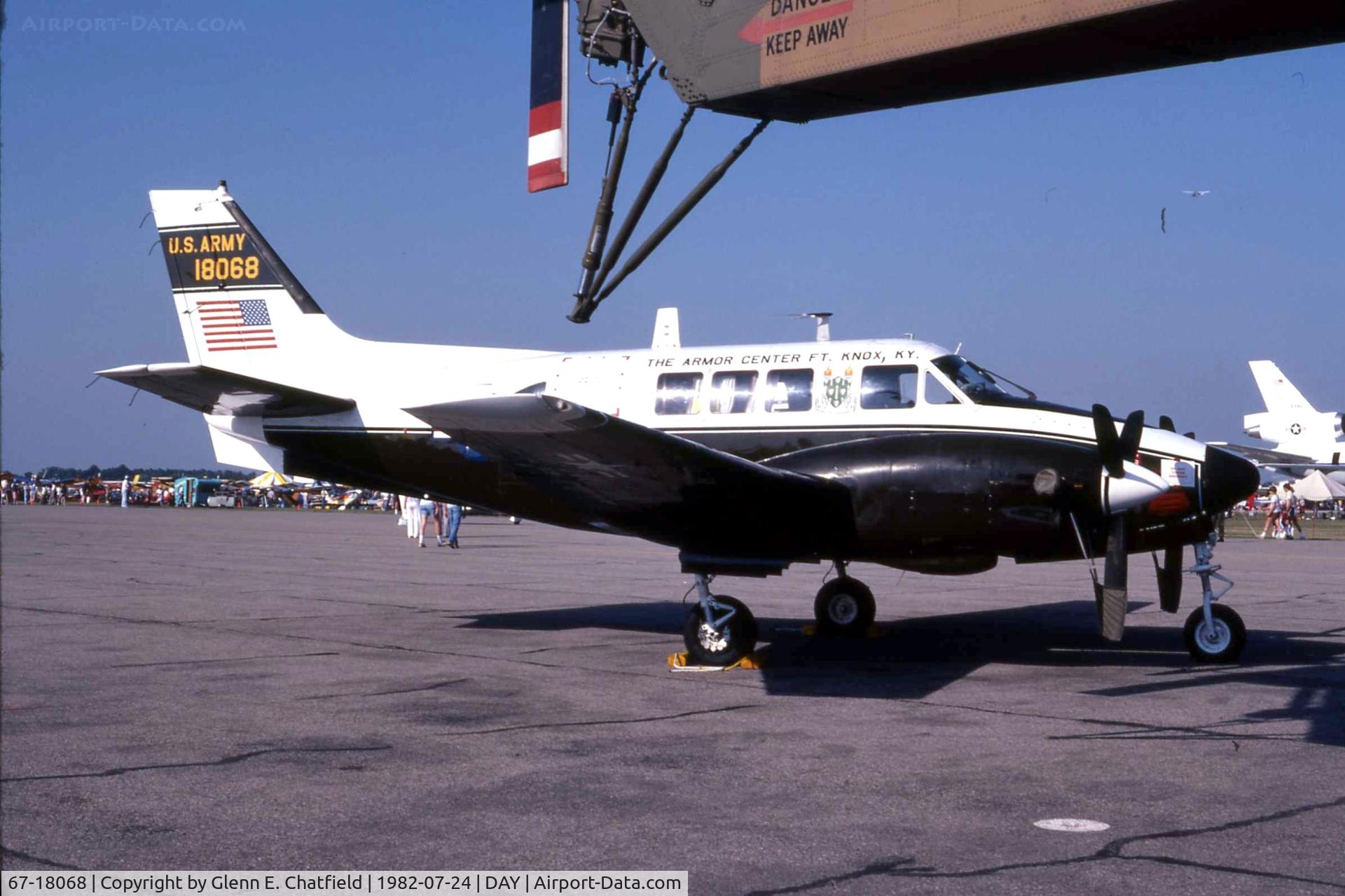 67-18068, Beech 65-A90-1 C/N LM-69, When still active as U-21A 67-18068