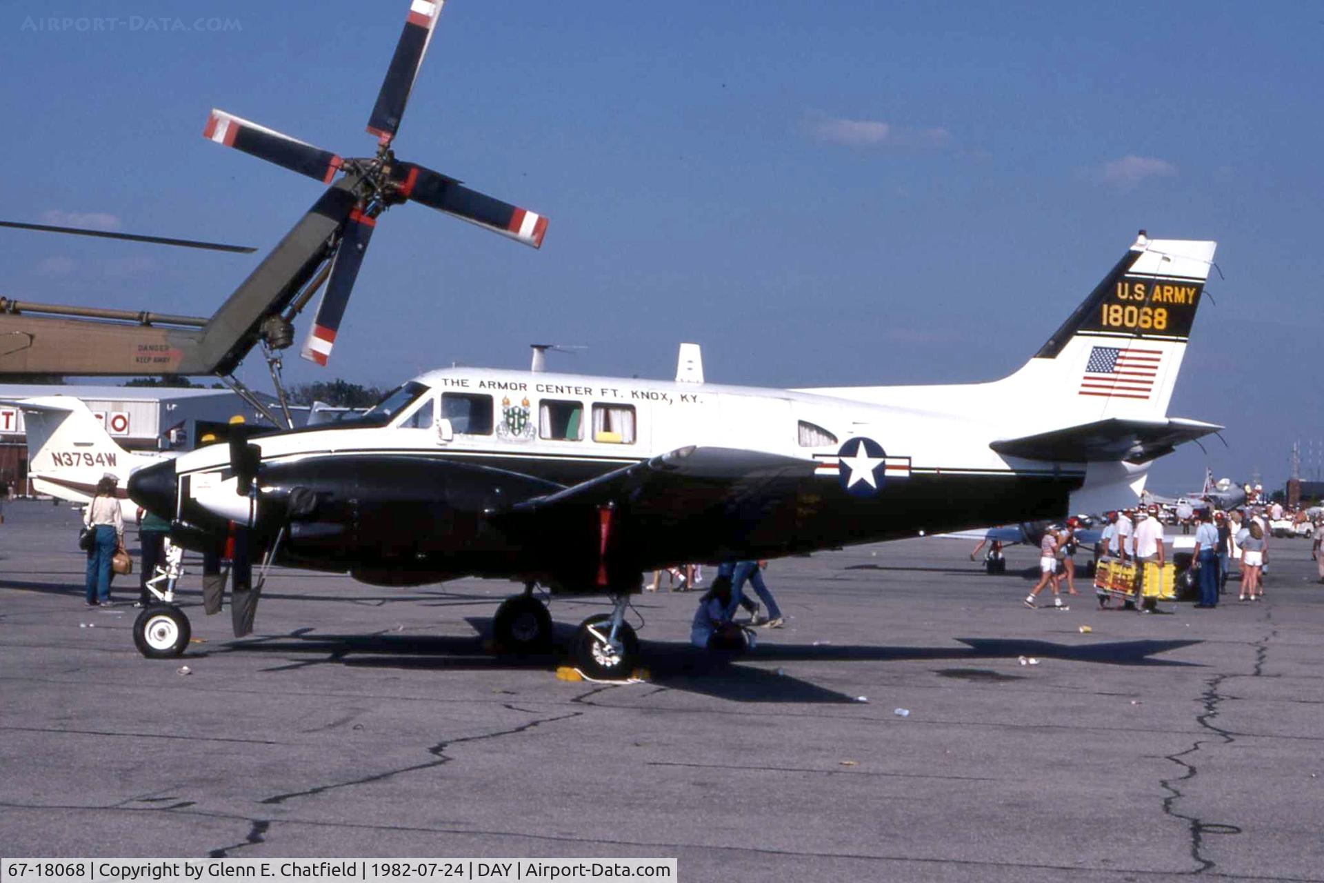 67-18068, Beech 65-A90-1 C/N LM-69, When still active as U-21A 67-18068