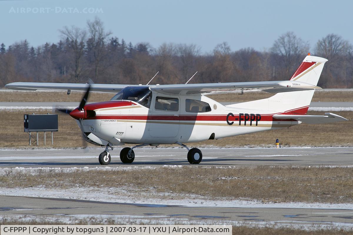 C-FPPP, 1979 Cessna T210N Turbo Centurion C/N 21063446, taxiing on Alpha.