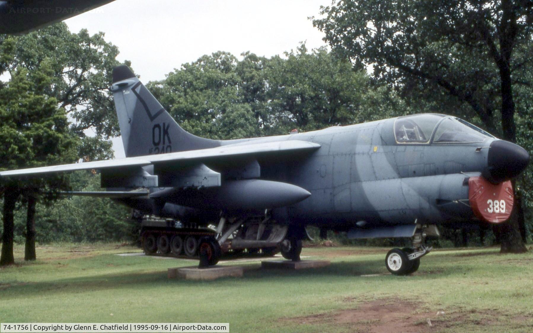 74-1756, 1974 LTV A-7D Corsair II C/N D-431, A-7D at the 45th Infantry Division Museum, Oklahoma City