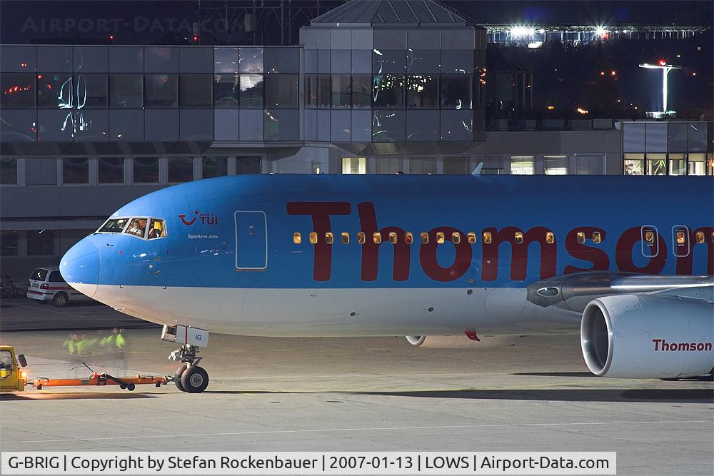 G-BRIG, 1990 Boeing 767-204/ER C/N 24757, Shortly before pushback.