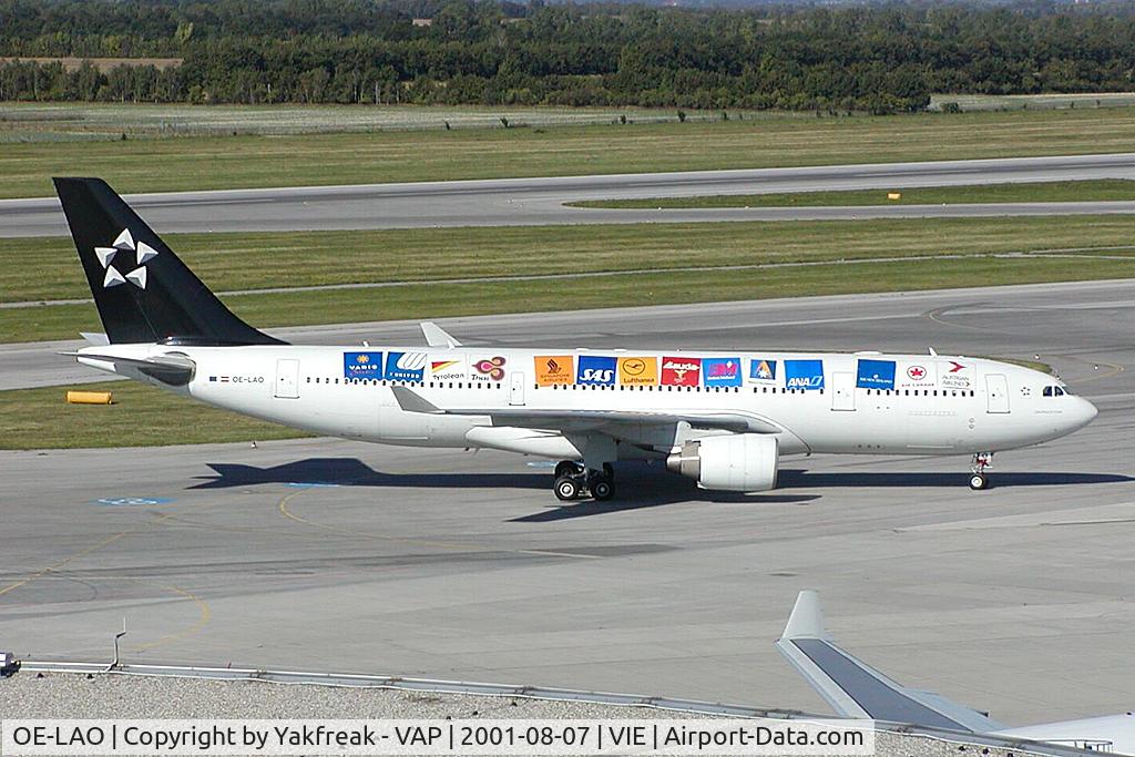OE-LAO, 2000 Airbus A330-223 C/N 181, Austrian Airlines Airbus 330-200 in Star Alliance colors