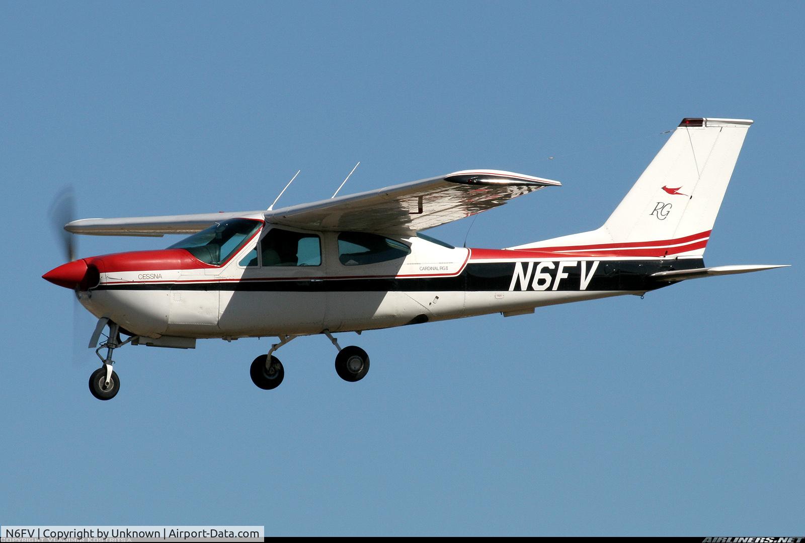 N6FV, 1978 Cessna 177RG Cardinal C/N 177RG1365, Unlnown