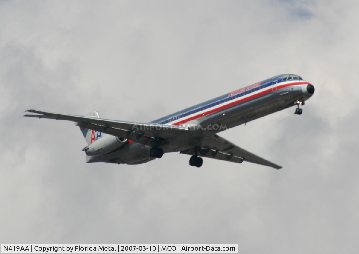 N419AA, 1986 McDonnell Douglas MD-82 (DC-9-82) C/N 49331, MD-82