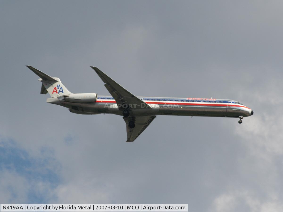 N419AA, 1986 McDonnell Douglas MD-82 (DC-9-82) C/N 49331, American