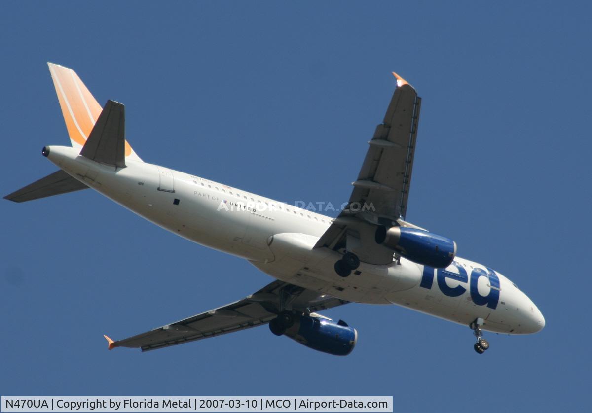 N470UA, 2001 Airbus A320-232 C/N 1427, Ted