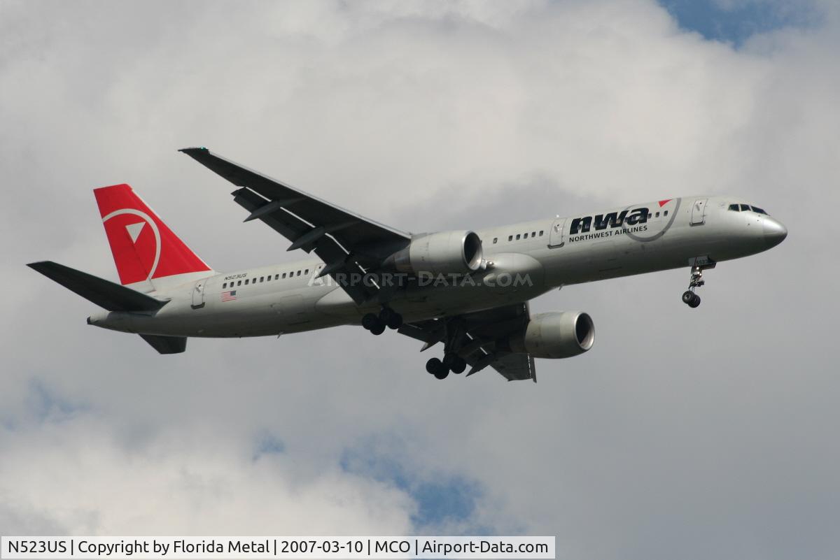 N523US, 1987 Boeing 757-251 C/N 23617, Northwest