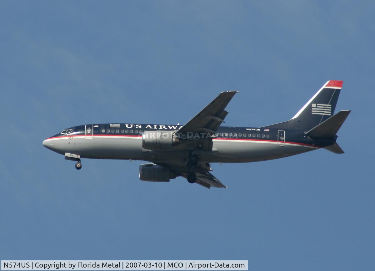 N574US, 1987 Boeing 737-301 C/N 23739, US 737