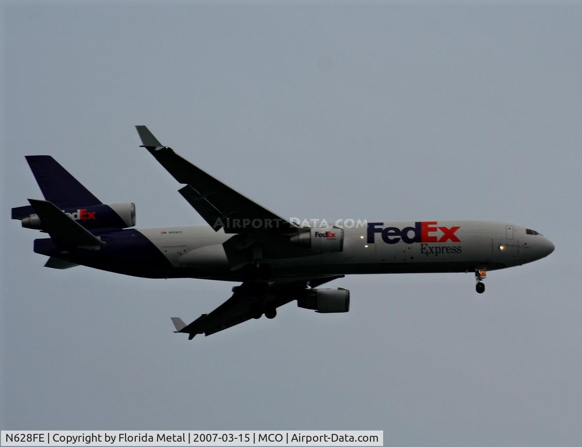 N628FE, 1991 McDonnell Douglas MD-11F C/N 48447, Fed Ex