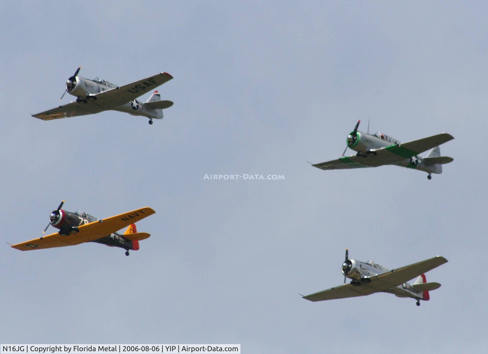 N16JG, 1942 North American AT-6C Texan C/N 88-11731, T-6