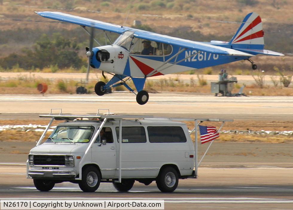 N26170, 1940 Piper J3L-65 Cub C/N 4102, Worlds smallest Aircraft Carrier