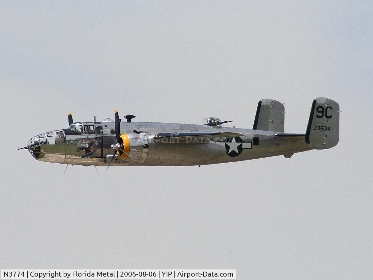 N3774, 1943 North American B-25D Mitchell C/N 100-23960, B-25