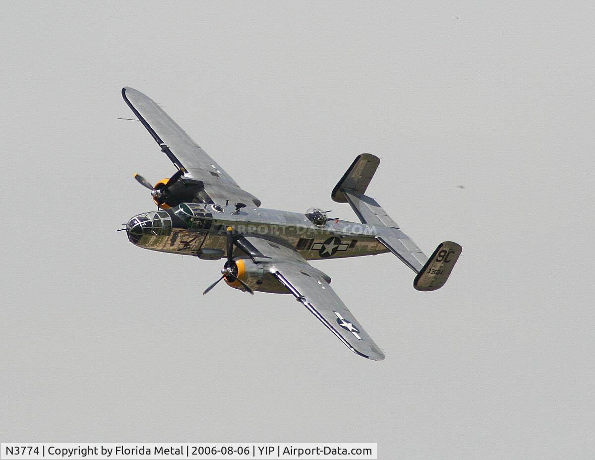 N3774, 1943 North American B-25D Mitchell C/N 100-23960, B-25