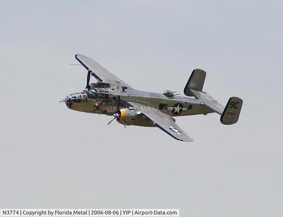 N3774, 1943 North American B-25D Mitchell C/N 100-23960, B-25