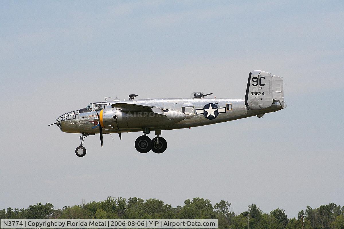 N3774, 1943 North American B-25D Mitchell C/N 100-23960, B-25