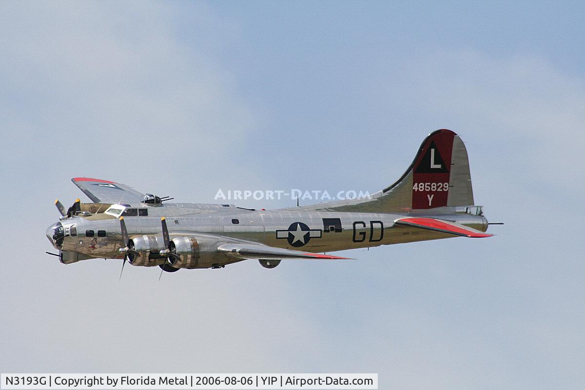 N3193G, 1944 Boeing B-17G Flying Fortress C/N 77255, B-17 Yankee Lady