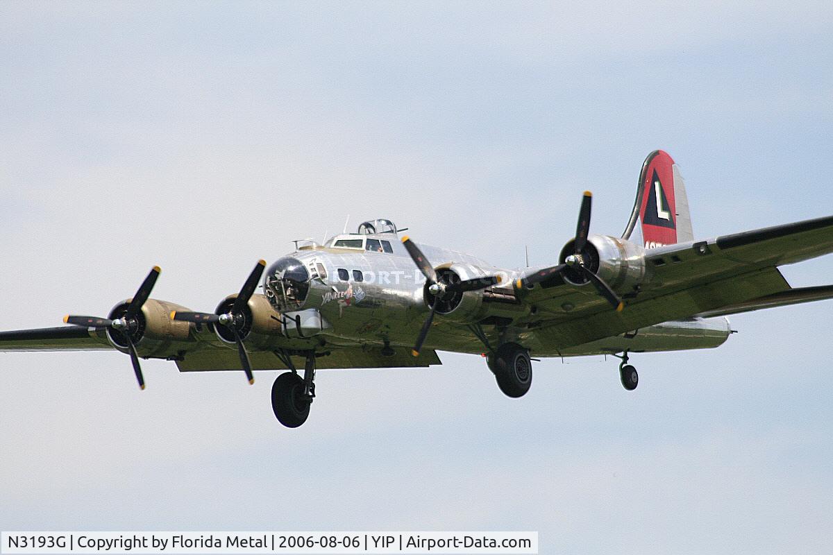 N3193G, 1944 Boeing B-17G Flying Fortress C/N 77255, B-17 Yankee Lady