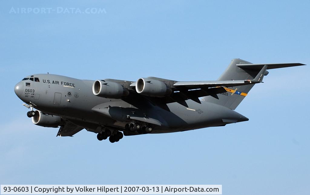 93-0603, McDonnell Douglas C-17A Globemaster III C/N F-22/P-19, Boeing C-17A Globemaster III