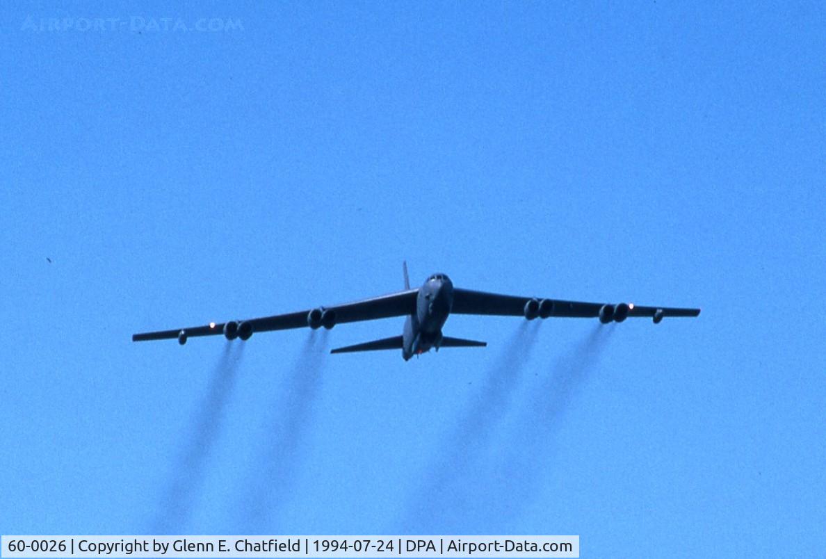60-0026, 1960 Boeing B-52H Stratofortress C/N 464391, B-52H overflight