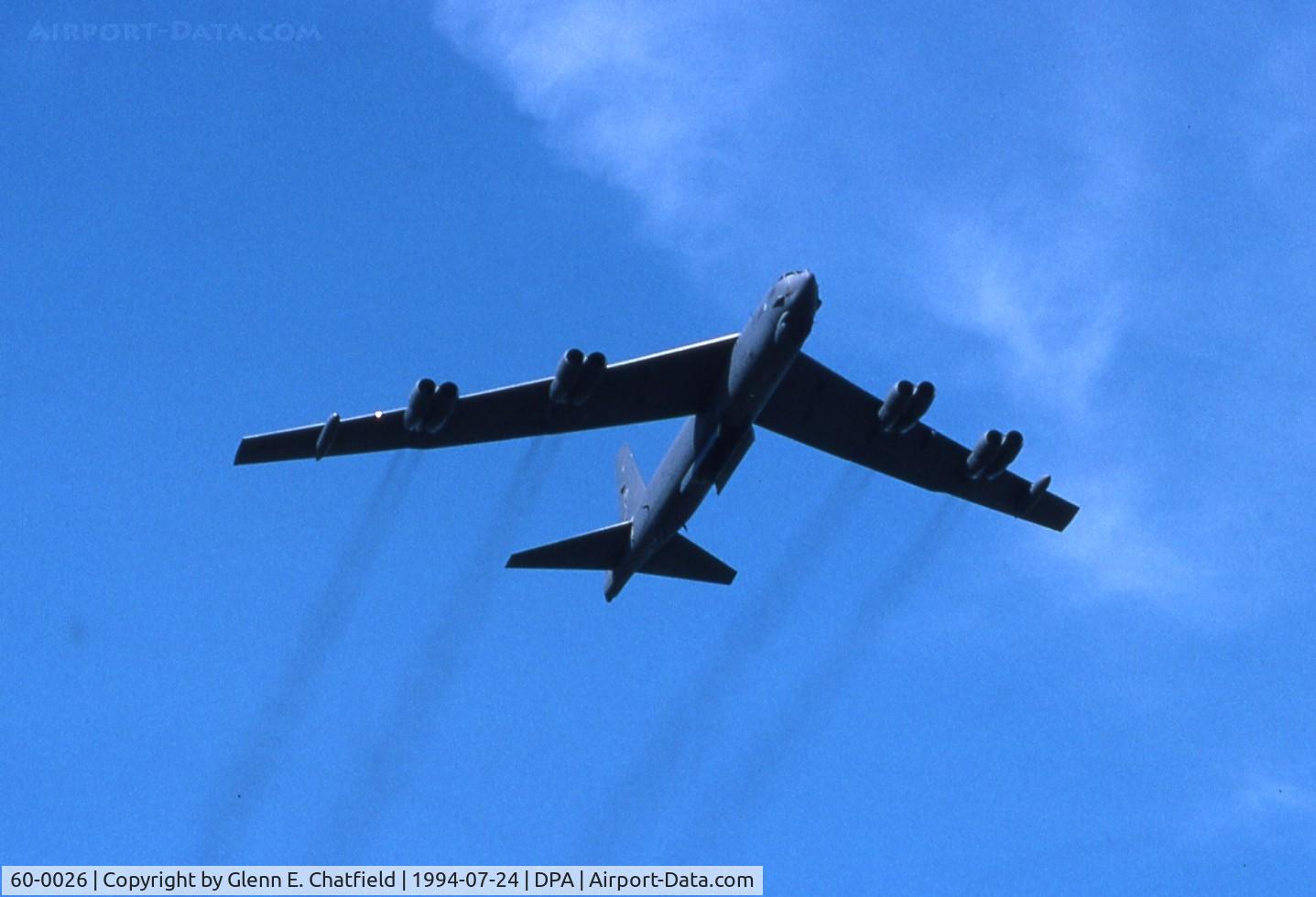 60-0026, 1960 Boeing B-52H Stratofortress C/N 464391, B-52H overflight