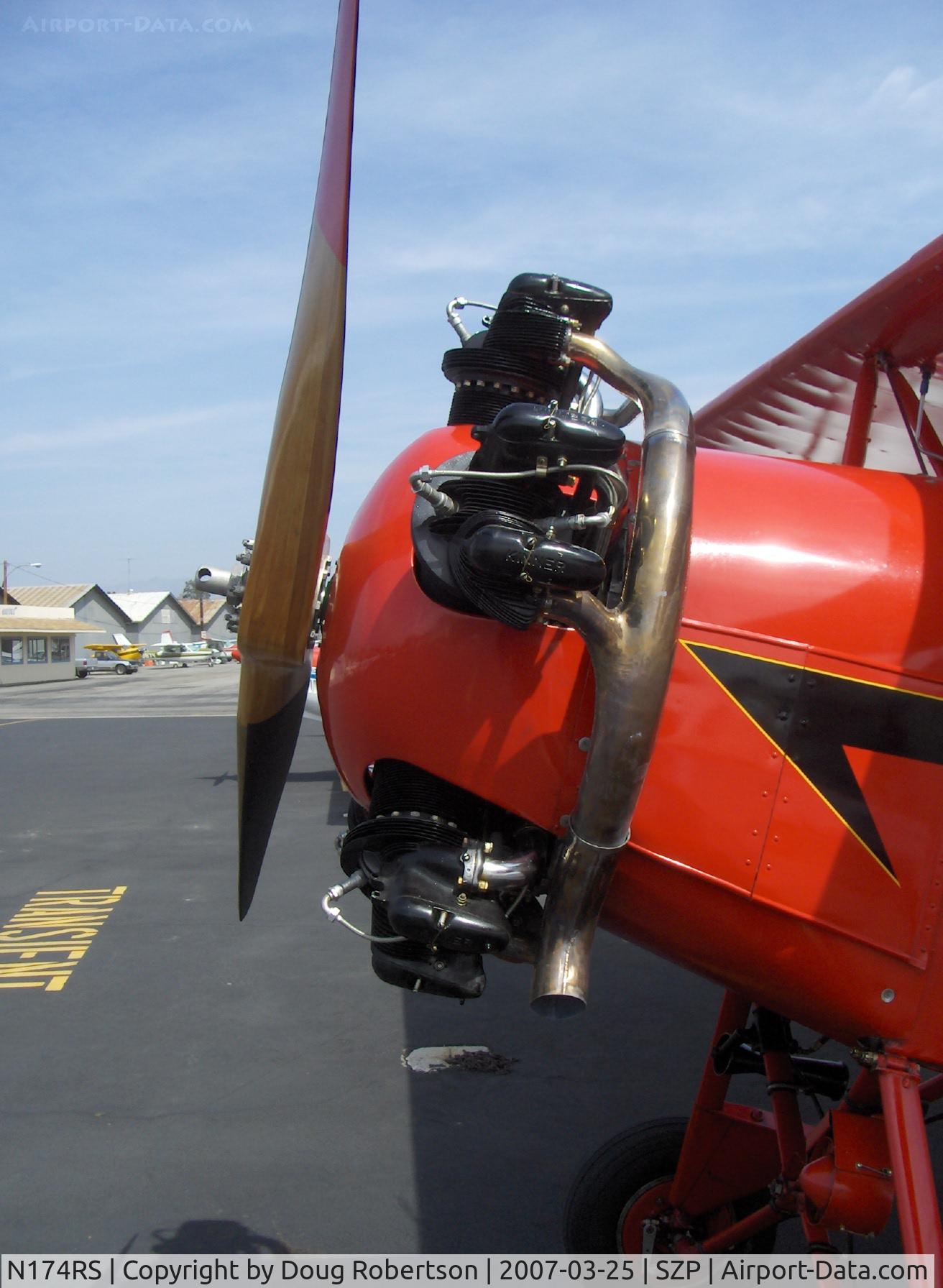 N174RS, 1936 Fleet 7B C/N 62, 1937 Fleet 7B, Kinner 5B 125 hp 5 cylinder radial engine
