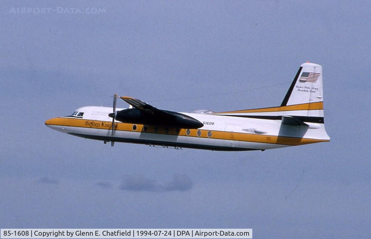 85-1608, 1984 Fokker C-31A (F27-400M) Troopship C/N 10668, Golden Knights bird, a C-31