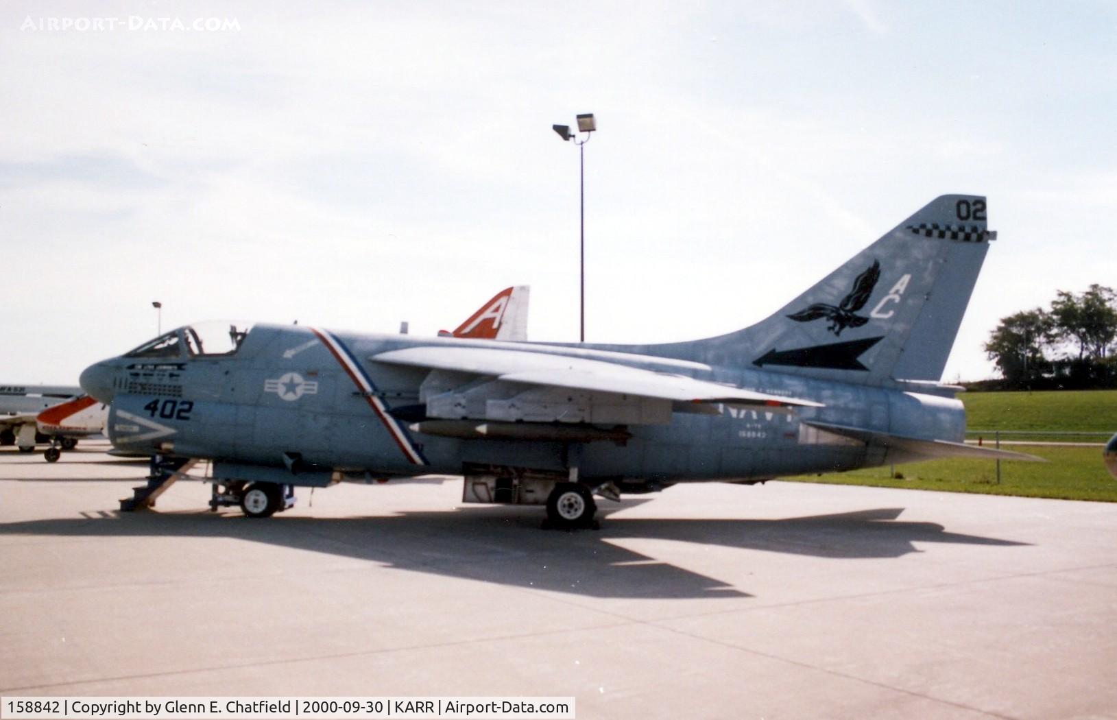 158842, LTV A-7E Corsair II C/N E-398, A-7 at the new Air Classics Museum; Desert Storm Vet