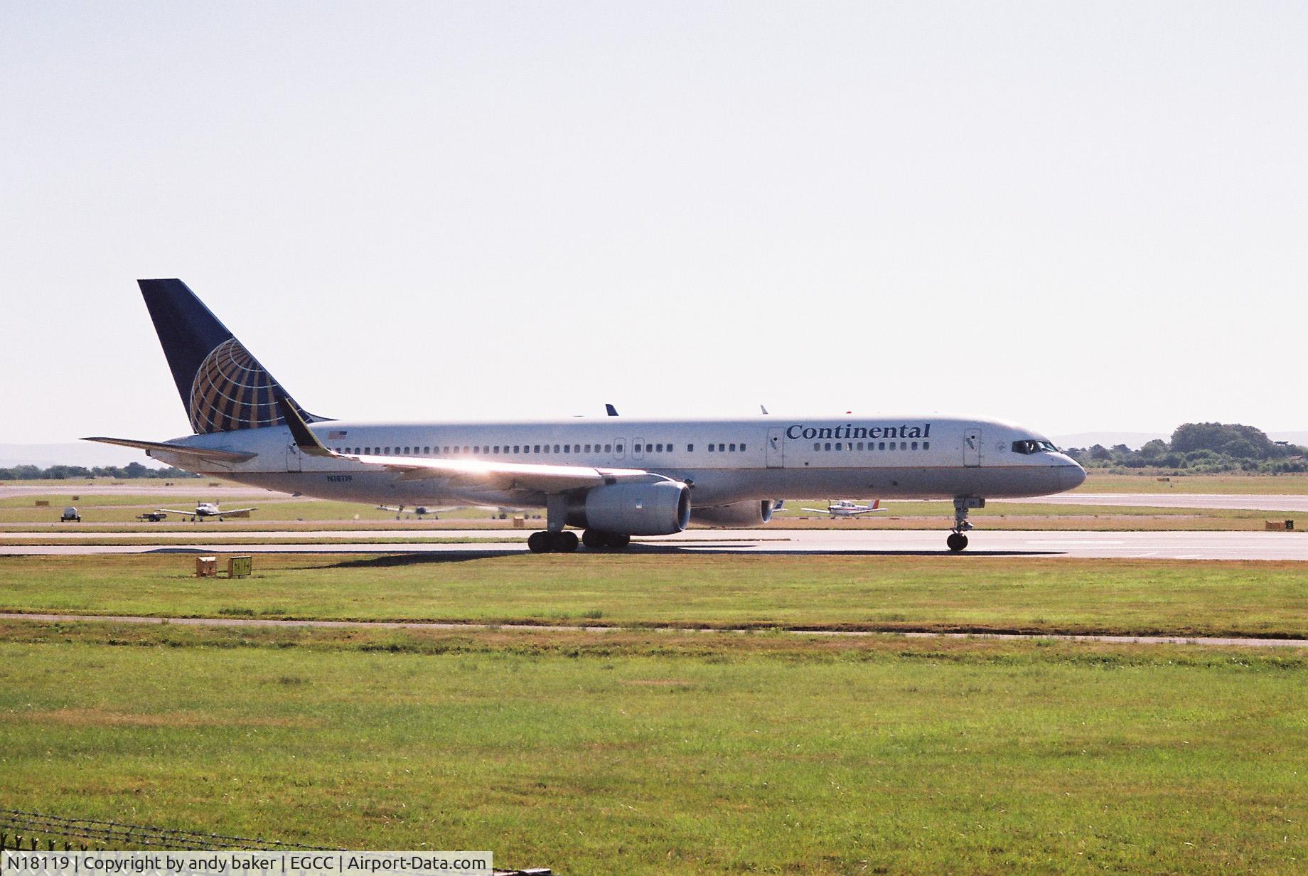 N18119, 1997 Boeing 757-224 C/N 27561, coa B757 taxing out for takeoff shot taken from AVP.