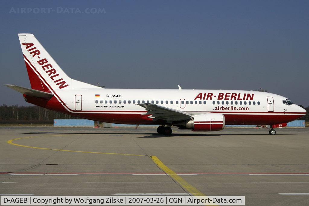 D-AGEB, 1989 Boeing 737-35B C/N 23971, visitor