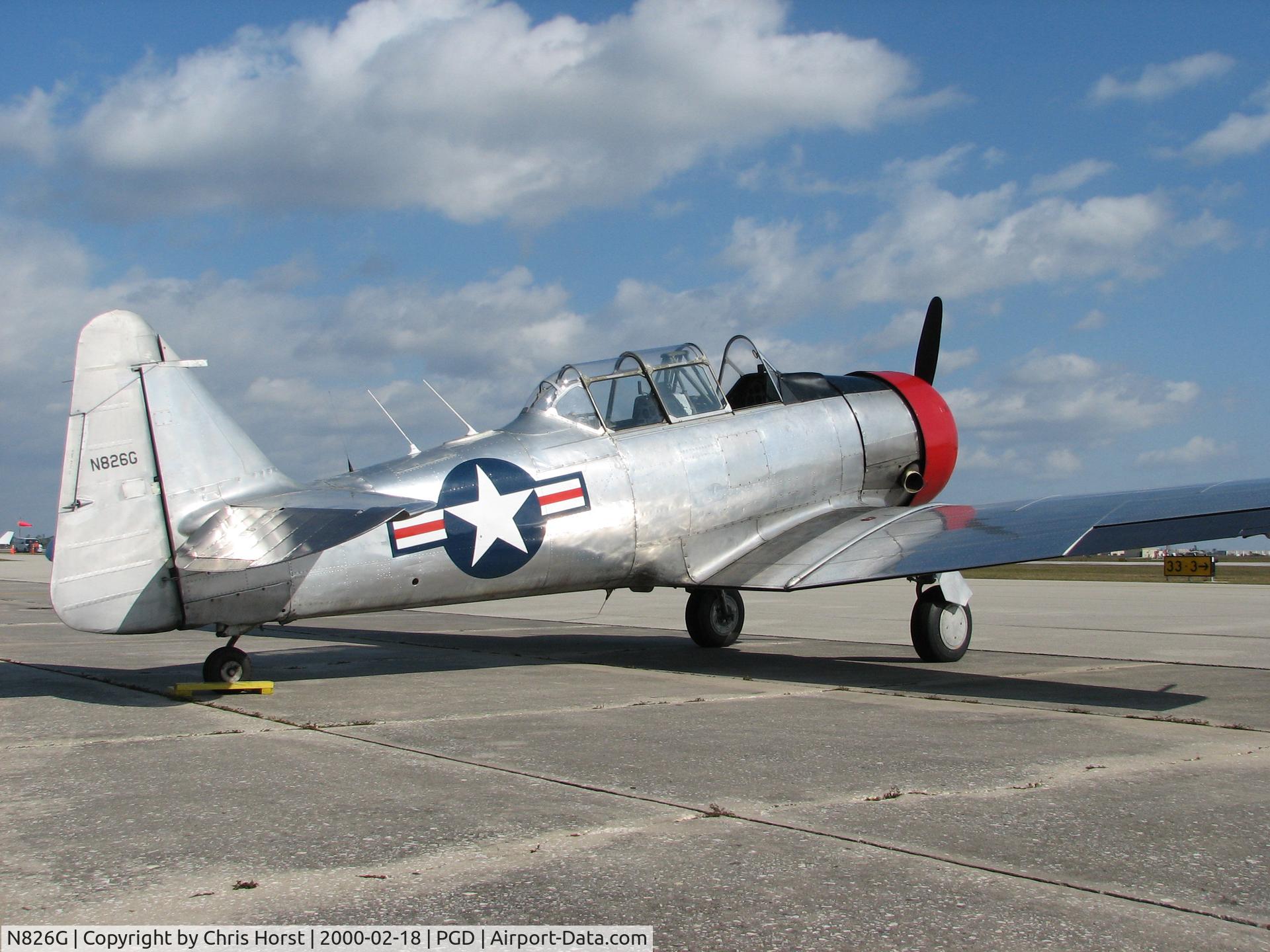 N826G, 1952 North American AT-6G Texan C/N SA 075, Windy conditions, just before the rain..