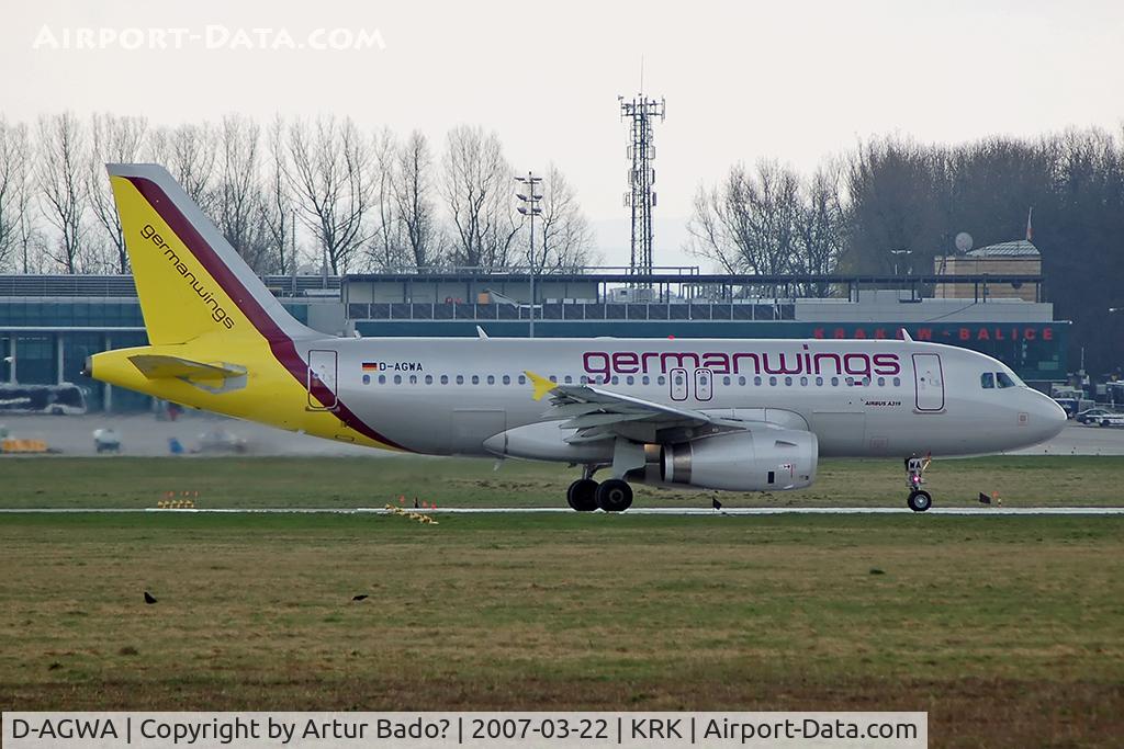 D-AGWA, 2006 Airbus A319-132 C/N 2813, Germanwings