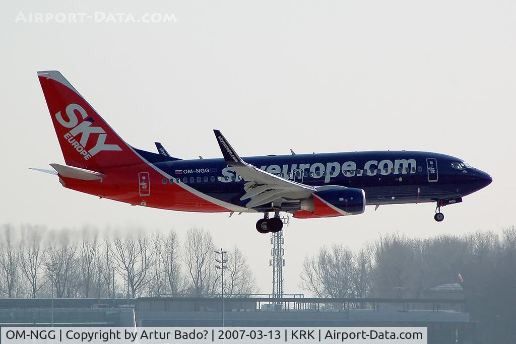 OM-NGG, 2007 Boeing 737-76N C/N 34753, SkyEurope