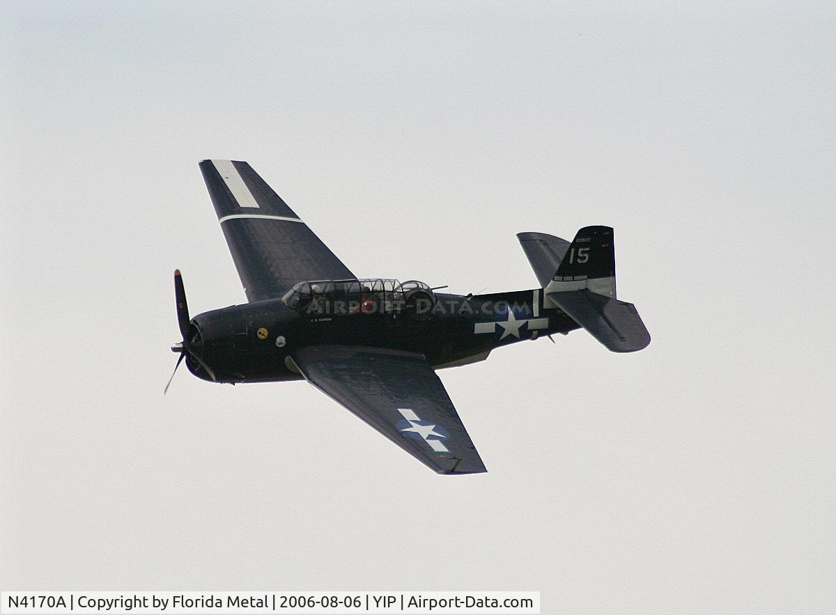 N4170A, Grumman TBM-3E Avenger C/N 4358 (Bu91453), TBM-3