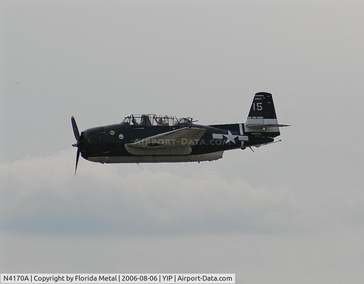 N4170A, Grumman TBM-3E Avenger C/N 4358 (Bu91453), TBM-3