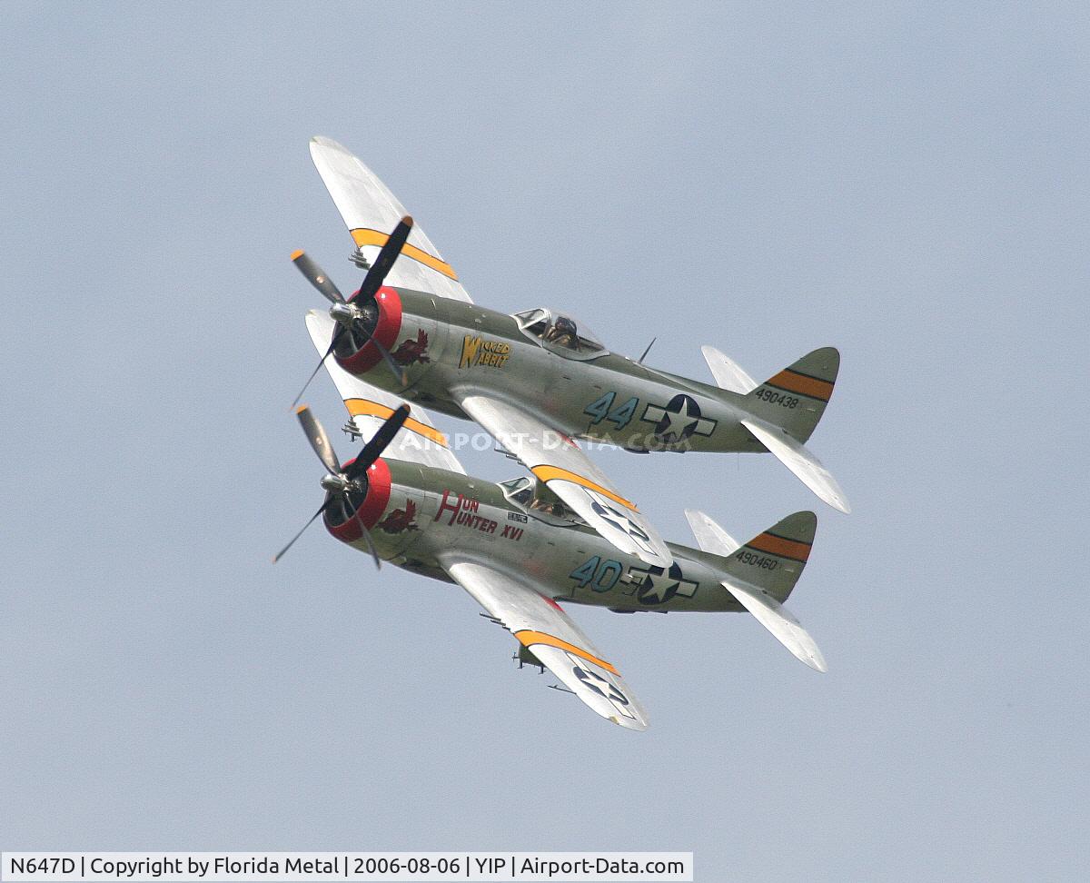 N647D, 1944 Republic P-47D Thunderbolt C/N 8955583, P-47D