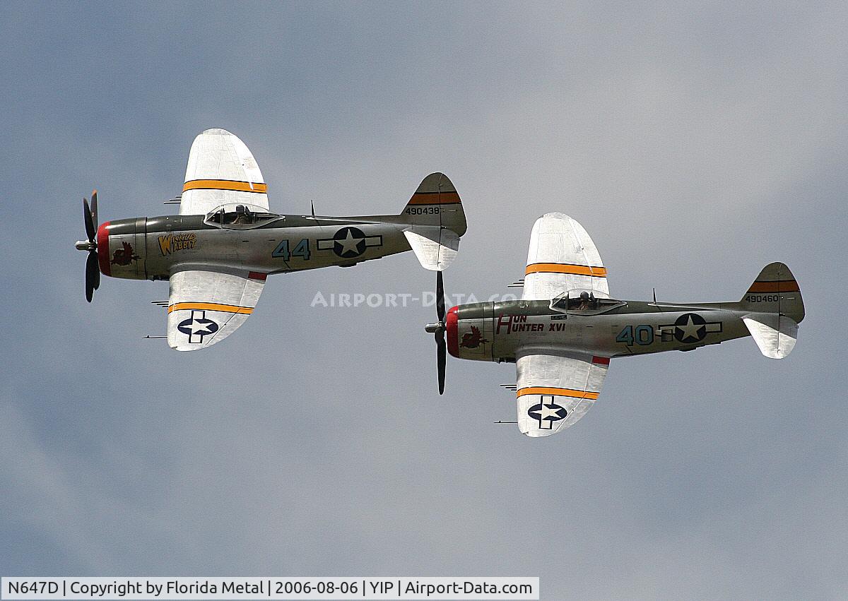 N647D, 1944 Republic P-47D Thunderbolt C/N 8955583, P-47D