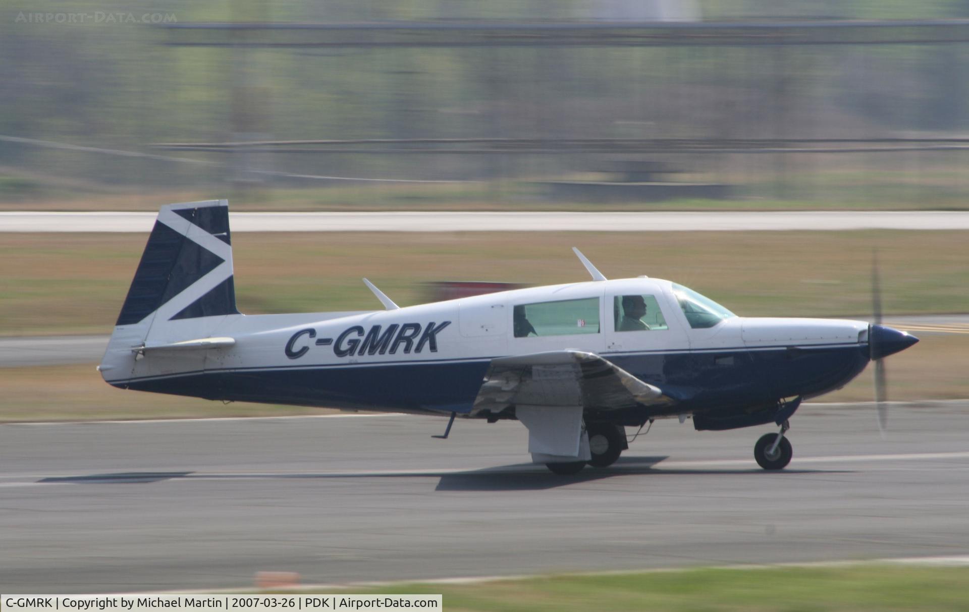 C-GMRK, 1980 Mooney M20K C/N 25-0346, Departing PDK enroute to HTS