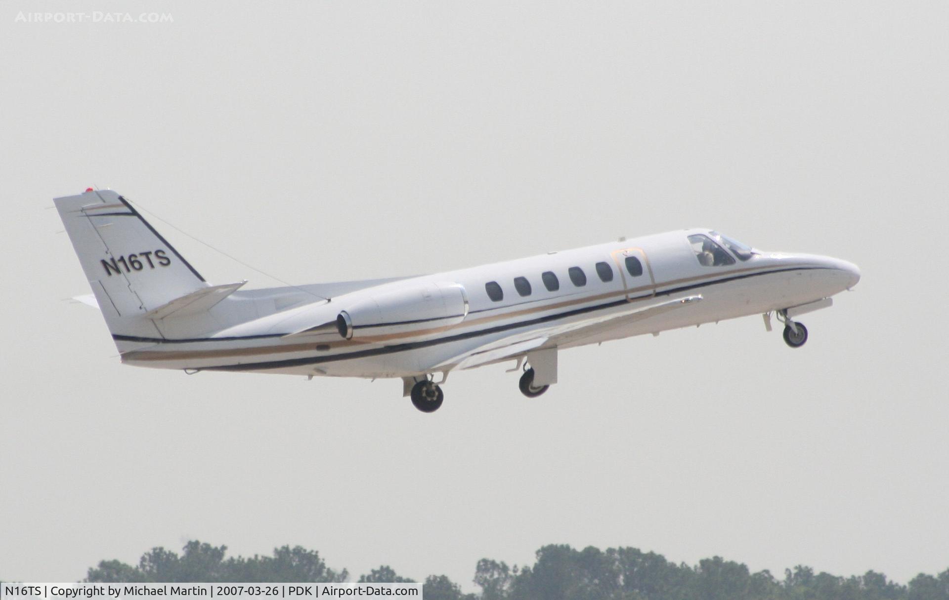 N16TS, 1978 Cessna 551 Citation II C/N 550-0030, Departing PDK enroute to CRG
