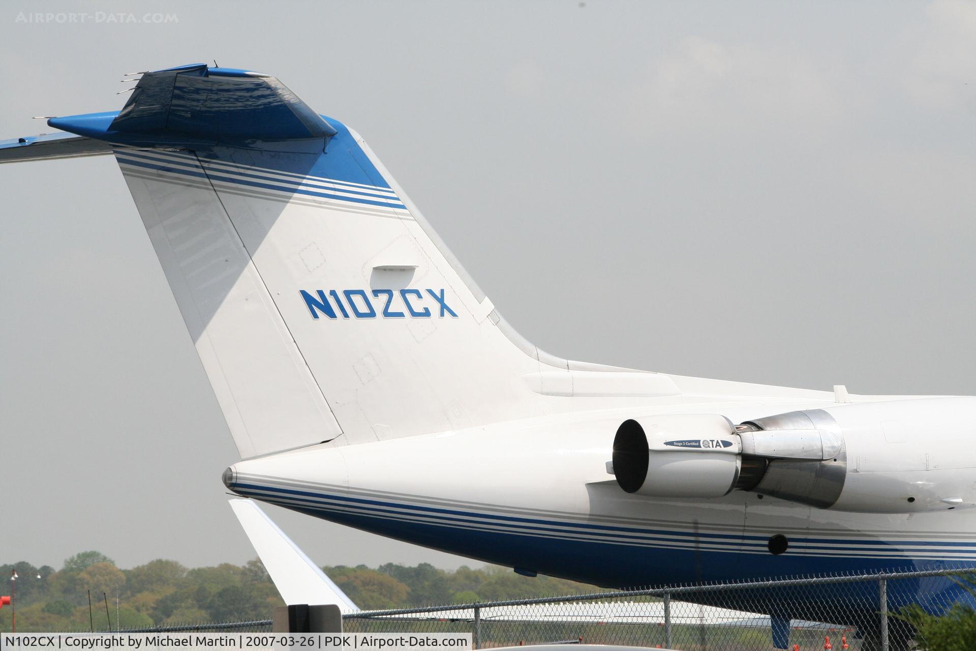 N102CX, 1971 Grumman G-1159 Gulfstream II C/N 102, Tail Numbers